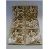 Image 1 : SIX MINTONS TILES, brown transfer printed figure subjects symbolising the Arts and Crafts, design...
