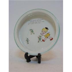 MABEL LUCIE ATTWELL FOR SHELLEY, a baby's plate, transfer printed Fairies cartoon, diameter 16cm...