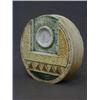Image 1 : A TROIKA POTTERY CIRCULAR VASE, inverted textured geometric design, script mark and 'V'monogram,...