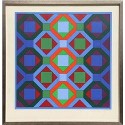 Victor Vasarely, Hommage a JS Bach, Serigraph