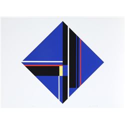 Ilya Bolotowsky, Blue Diamond, Silkscreen