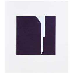 Donald Sultan, Cigarette, from Smokes Canyon, Aquatint, Drypoint with Mezzotint