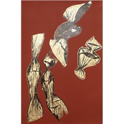 Lynda Benglis, Dual Nature (Brown), Lithograph