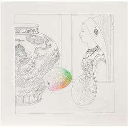 Josef Levi, Still Life with Hans Maler 1, Serigraph