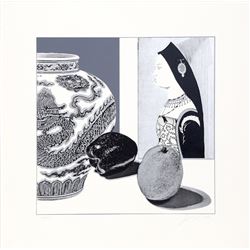 Josef Levi, Still Life with Hans Maler 2, Serigraph