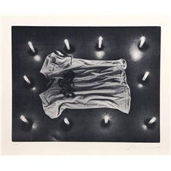 Les Levine, T-Shirt from the Candlelight Series, Photo-Etching