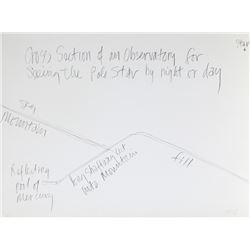 Robert Morris, Observatory from Conspiracy: The artist as Witness, Lithograph
