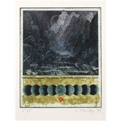 Tighe O'Donoghue, Glens from the Pilgrim Suite, Aquatint Etching