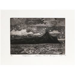 Stephen Raul Anaya, Pilgrims, Aquatint Etching