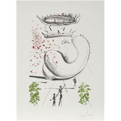 Salvador Dali, Moscas from the Colibri Suite, Lithograph