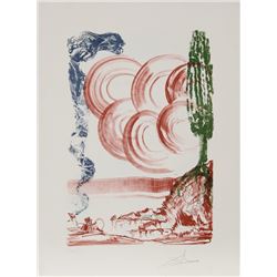 Salvador Dali, Atomo from the Colibri Suite, Lithograph