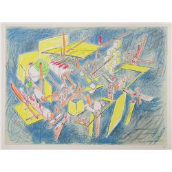 Roberto Matta, Octravi (Homo Flux), Lithograph