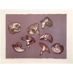Benita Sanders, Shell Shapes, Etching