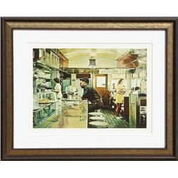 Ralph Goings, Unadilla Diner, Lithograph