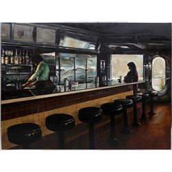 Harry McCormick, Empire Diner, Oil Painting