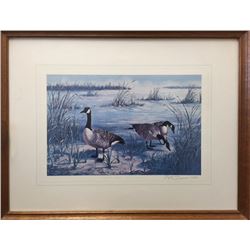 Peter Darro, Canada Geese (Branta Cadanensis), Lithograph