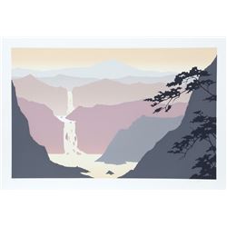 Keith Mallett, River Canyon, Serigraph