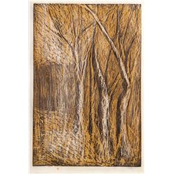 Itzhak Sankowsky, Trees, Lithograph