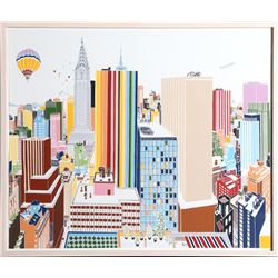 Mori Shizume, New York Skyline 3-4, Silkscreen