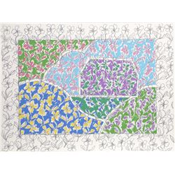 George Chemeche, Purple Barn, Lithograph