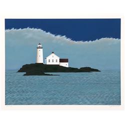 Theodore Jeremenko, Island Lighthouse, Silkscreen