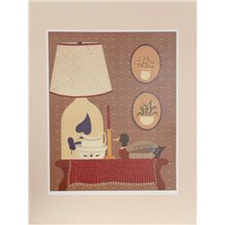 Nancy Lubeck, Table in the Study, Serigraph