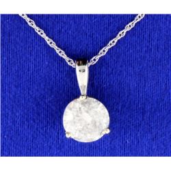 1.28 carat Diamond Pendant with chain