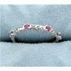 Genuine Ruby Ring set in Sterling Silver