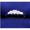 3 Diamond Platinum & 14k White Gold Ring