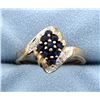 Sapphire & Diamond 14k Yellow Gold Ring