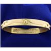 Image 3 : Custom Made 4ct Total Weight Diamond Bangle Bracelet
