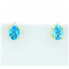 Blue Topaz Earrings