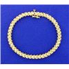 Image 1 : 2ct Total Weight Diamond Tennis Bracelet