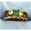 Image 1 : Multi-Color Gemstone Ring