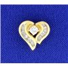 1/4ct TW Diamond Heart Pendant