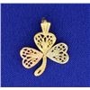 Image 1 : 14K Three Leaf Clover pendant