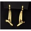 Image 1 : 14K Unique Dangle Earrings
