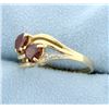 Image 2 : Garnet Heart Ring