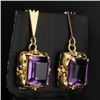 Image 2 : 10ct Total Weight Amethyst Earrings