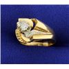 Image 2 : 18K .3ct Total Weight Diamond Ring