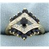 Image 1 : Sapphire and Diamond Ring