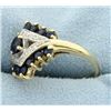 Image 2 : Sapphire and Diamond Ring