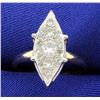 3/4ct Total Weight Vintage Diamond Ring