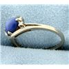 Image 2 : Star Sapphire & Diamond Ring