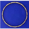 24K Gold Bangle Bracelet