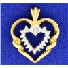 1/4ct TW Diamond Heart Pendant