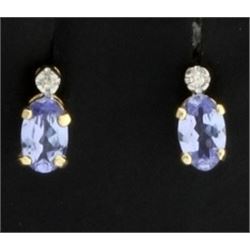 Tanzanite & Diamond Earrings