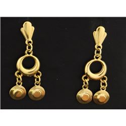 Triple Dangle Style Earrings