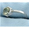 Image 2 : Green Amethyst Ring with Diamonds