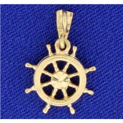 Ship Wheel Pendant or Charm